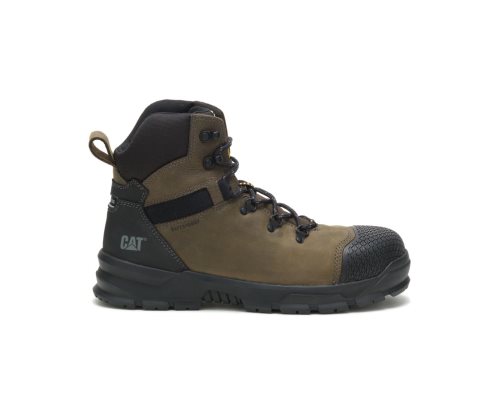 Botas De Trabajo Caterpillar Accomplice X Waterproof Steel Puntera Hombre Olive/Black | KEYJR-9083