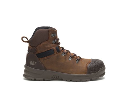 Botas De Trabajo Caterpillar Accomplice X Waterproof Steel Puntera Hombre Marrones | PGHAO-3594