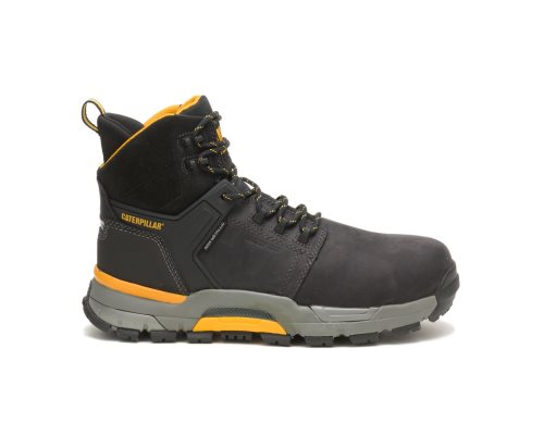 Botas De Trabajo Caterpillar CAT EDGE Waterproof Nano Puntera Hombre Negras | UXIFB-6473