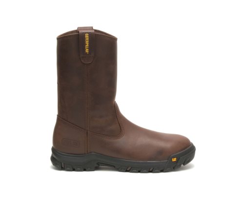 Botas De Trabajo Caterpillar Drawbar Steel Puntera Hombre Marrones | OEMSH-9213