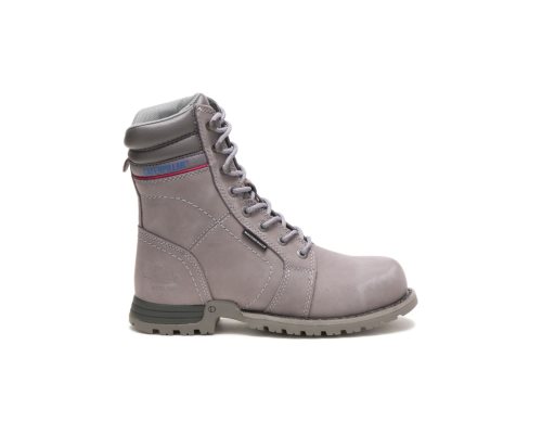 Botas De Trabajo Caterpillar Echo Waterproof Steel Puntera Mujer Gris | IDULO-4983
