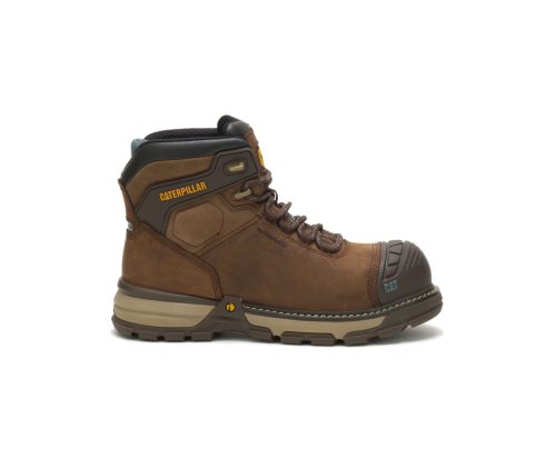 Botas De Trabajo Caterpillar Excavator Superlite Waterproof Thinsulate™ Nano Puntera Mujer Marrones