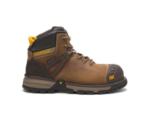 Botas De Trabajo Caterpillar Excavator Superlite Waterproof Nano Puntera Hombre Verde Menta | OVXSY