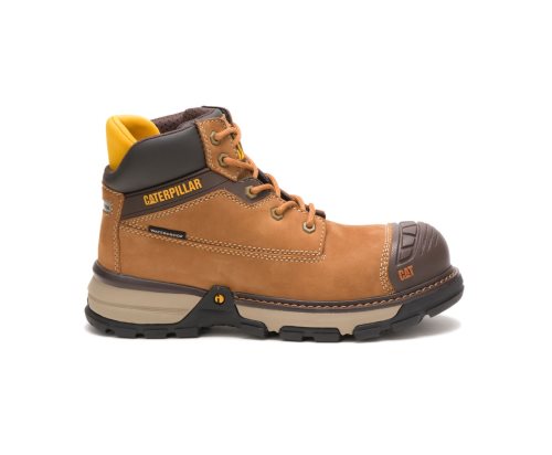 Botas De Trabajo Caterpillar Excavator Superlite Waterproof Nano Puntera Mujer Marrones | RASCP-325