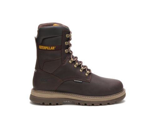 Botas De Trabajo Caterpillar Fairbanks 8" Waterproof TX Steel Puntera Hombre Cafe | YFIHQ-8275