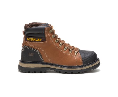 Botas De Trabajo Caterpillar Foxfield Steel Puntera Hombre Brown/Black | ACMNB-7635