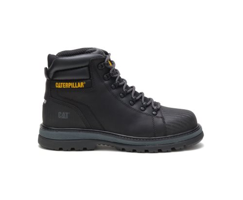 Botas De Trabajo Caterpillar Foxfield Steel Puntera Hombre Negras | UKYMO-0361