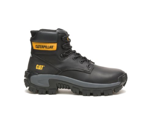 Botas De Trabajo Caterpillar Invader Hi Steel Puntera Hombre Negras | OTMXI-1682