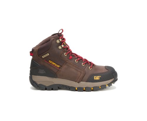 Botas De Trabajo Caterpillar Navigator Waterproof Hombre Brown/Red | TQCUD-4382