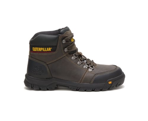 Botas De Trabajo Caterpillar Outline Steel Puntera Hombre Gris Oscuro | DGWKY-8715