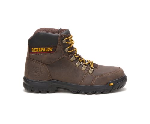Botas De Trabajo Caterpillar Outline Steel Puntera Hombre Marrones | HJWNV-5368