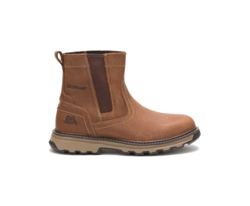 Botas De Trabajo Caterpillar Pelton Hombre Beige Oscuro | EZBGD-4108