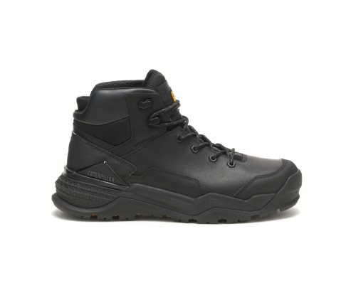 Botas De Trabajo Caterpillar Provoke Mid Waterproof Hombre Negras | PANSY-2076