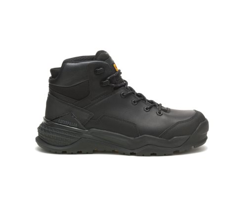 Botas De Trabajo Caterpillar Provoke Mid Waterproof Alloy Puntera Hombre Negras | TRLWS-5713