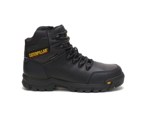 Botas De Trabajo Caterpillar Resorption Waterproof Composite Puntera Hombre Negras | XVKFB-2936
