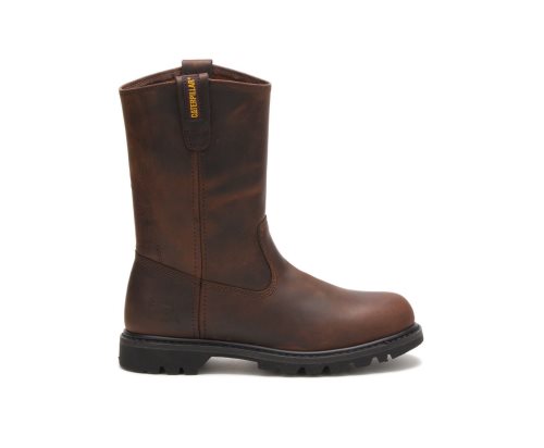 Botas De Trabajo Caterpillar Revolver Hombre Marrones | JFZWV-9452