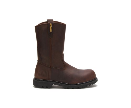 Botas De Trabajo Caterpillar Revolver Steel Puntera Hombre Marrones | GZDLM-5198