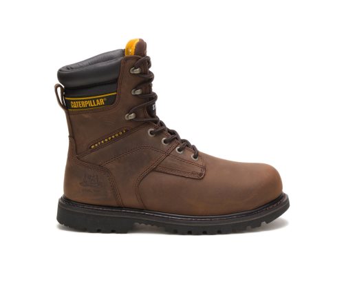 Botas De Trabajo Caterpillar Salvo 8" Waterproof Steel Puntera Thinsulate™ Hombre Marrones Oscuro |