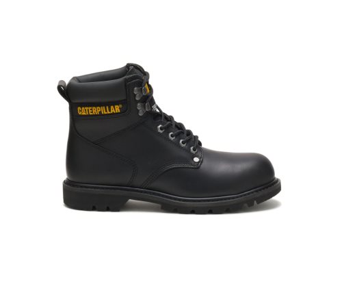 Botas De Trabajo Caterpillar Second Shift Steel Puntera Hombre Negras | HIAXC-9421