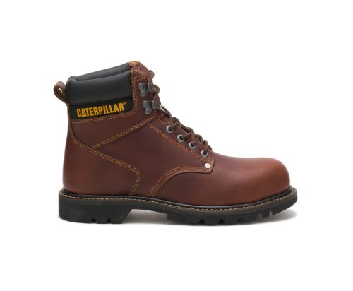Botas De Trabajo Caterpillar Second Shift Steel Puntera Hombre Marrones | NHEJA-7409