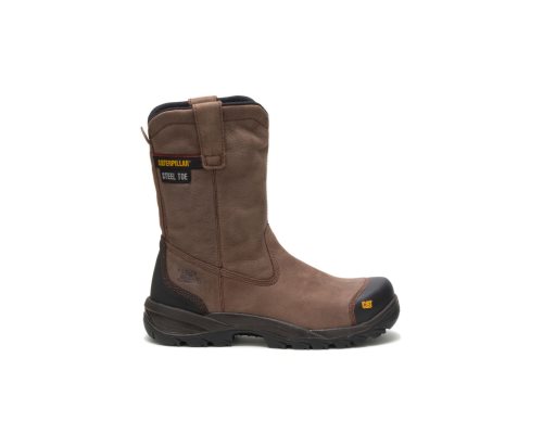 Botas De Trabajo Caterpillar Spur Steel Puntera Hombre Marrones | QFYIZ-6748