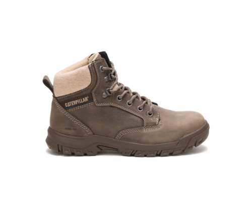 Botas De Trabajo Caterpillar Tess Steel Puntera Mujer Gris Oscuro | GIFKN-8043