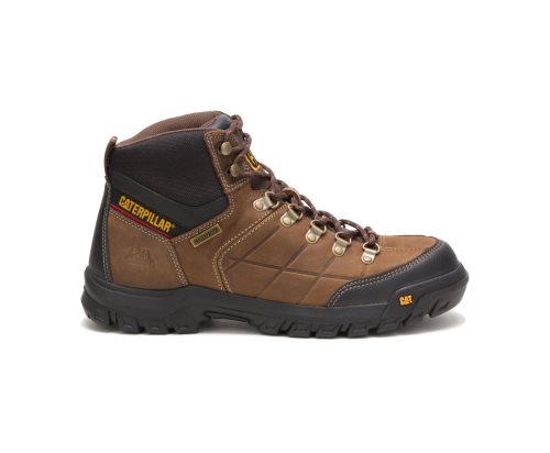 Botas De Trabajo Caterpillar Threshold Waterproof Hombre Marrones | IFGTQ-3814
