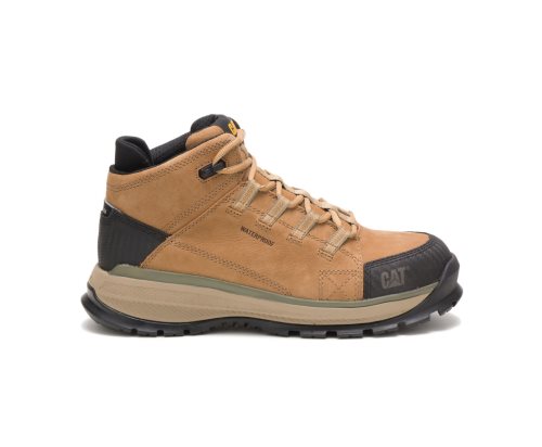 Botas De Trabajo Caterpillar Utilize Waterproof Alloy Puntera Hombre Marrones | XKDIC-9476