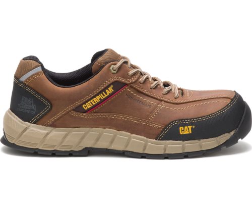 Zapatillas Caterpillar Streamline Cuero Composite Puntera Hombre Marrones | PKUQW-2371
