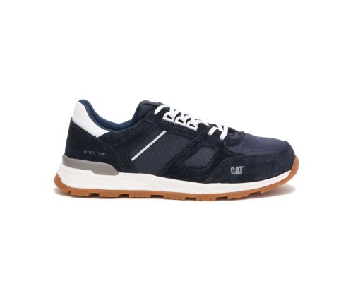 Zapatillas Caterpillar Woodward Steel Puntera Hombre Azules | YIWAF-5281
